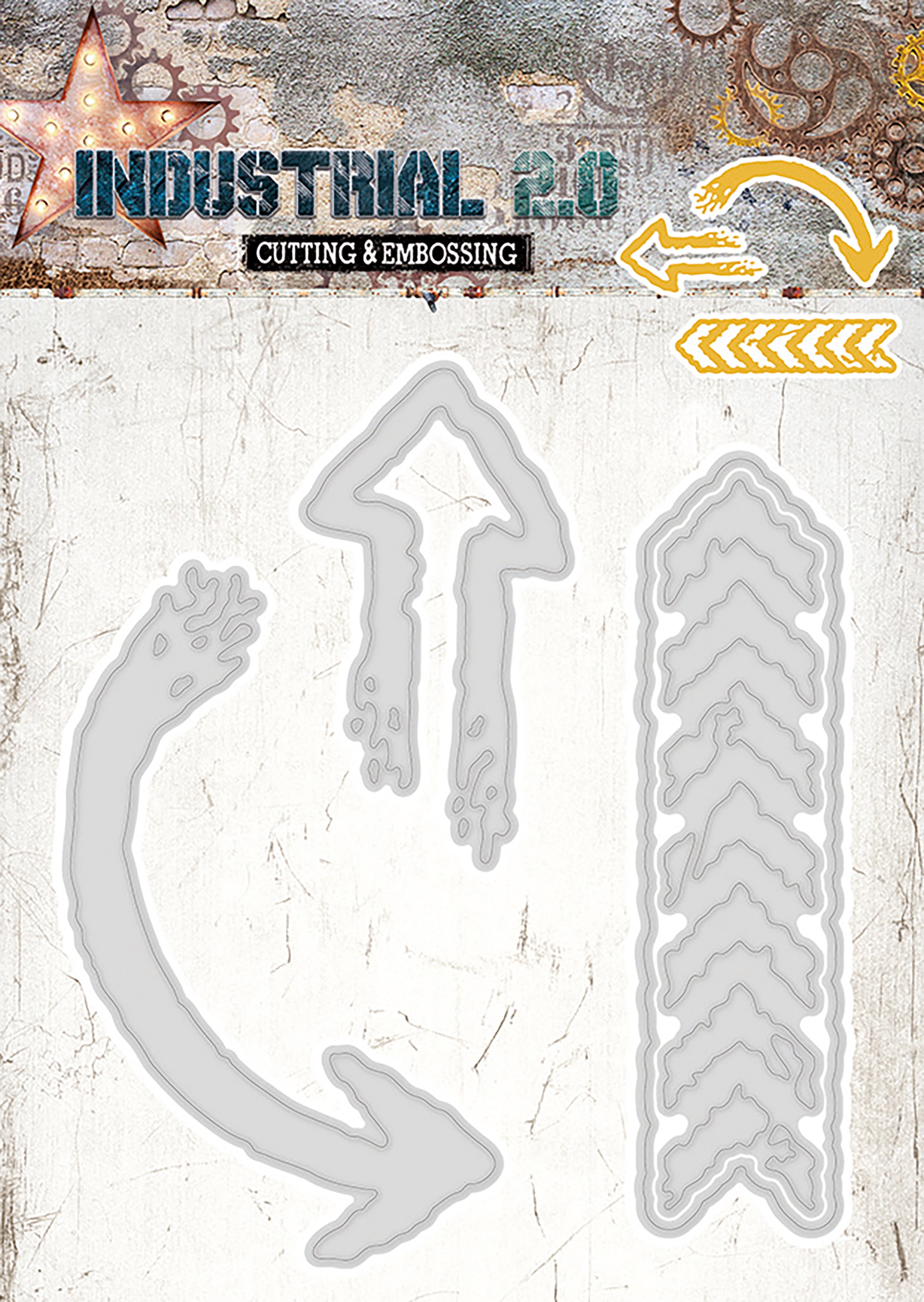 Studio Light Industrial 2.0 4.5"X8" Cutting & Embossing Die - Arrows