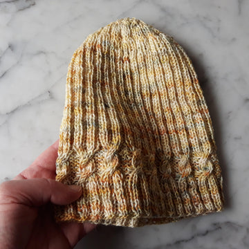 Simple Cable Sock Beanie