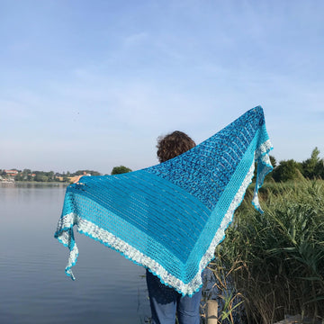 Penny Lane Blue Sky Shawl