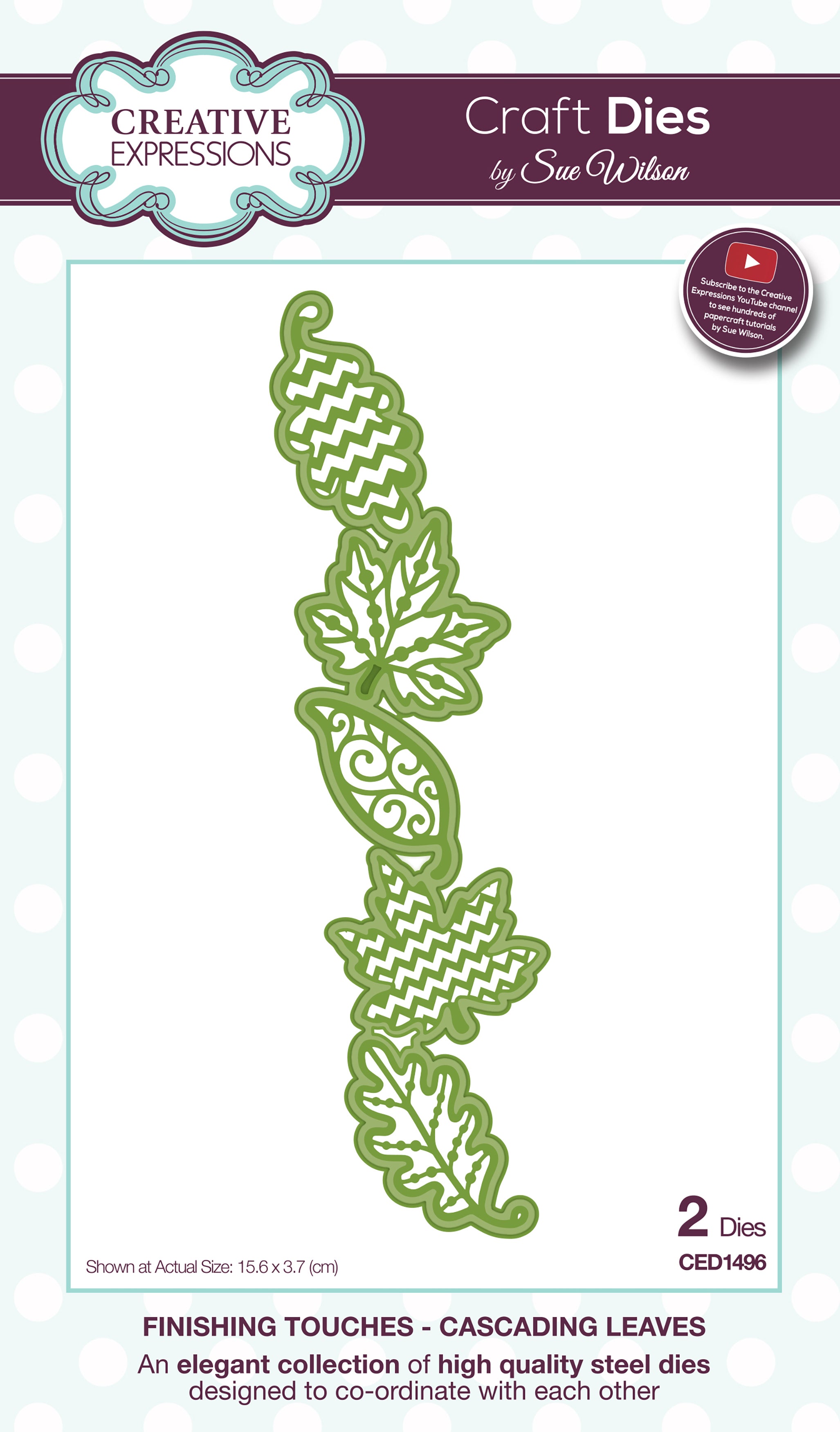 Creative Expressions Craft Dies By Sue Wilson - Cascading Leaves