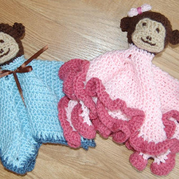 Monkey Lovey with Blanket Body