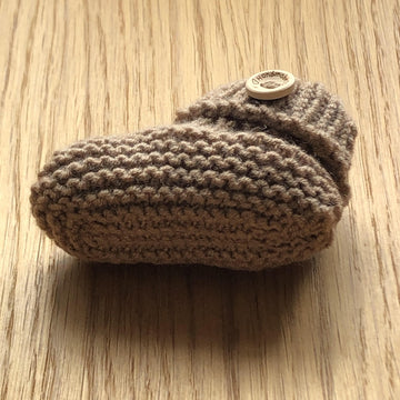 Cable Baby Booties 0-3 & 3-6 Months