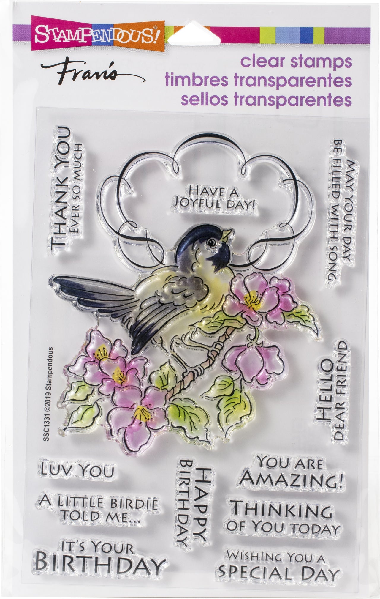 Stampendous Perfectly Clear Stamps - Bird Frame