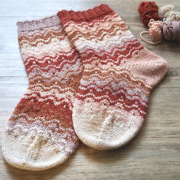Painted Waves Socks