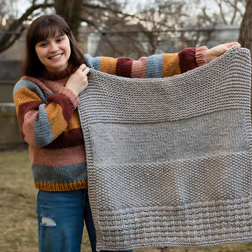 Learn to Knit Blanket