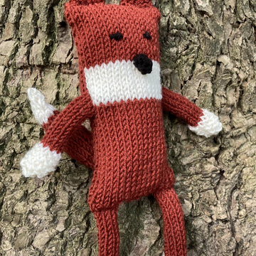 The Fox knitted soft toy