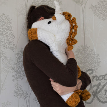 Unicorn Hot Water Bottle Cover Knitting Pattern Snoo's Knits