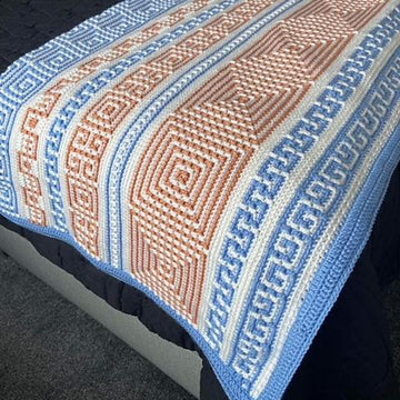 Kalimera Mosaic Crochet Blanket