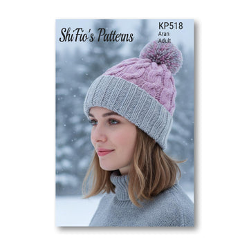 Knitting pattern ladies hat #518
