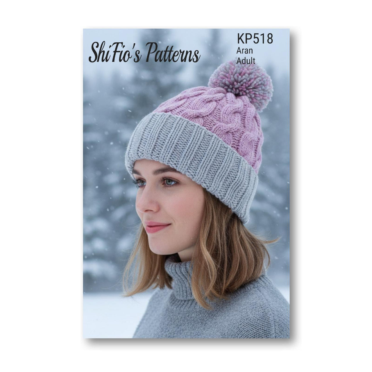 Knitting pattern ladies hat #518