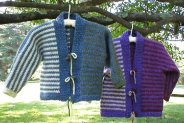 Kids' Striped Kimono Jacket