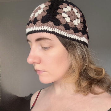 Granny Square Skull Cap
