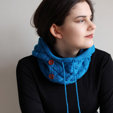 Autumn Entrelac Balaclava for DK