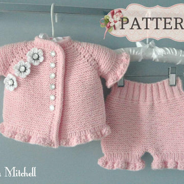 Knitting PATTERN Baby Pants and Baby Sweater