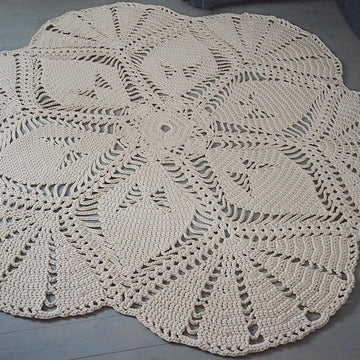 Crochet pattern Rug LIFE IS A FLOWER