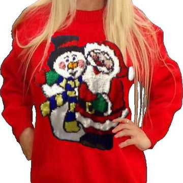Christmas Snowman & Santa Jumper