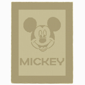 Mickey Mouse kids blanket Knitting Pattern