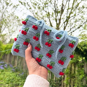 Cherry Book Sleeve Pouch
