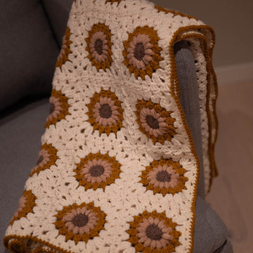 Sunburst Granny Square Blanket