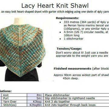 Lacy Heart Shawl