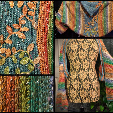 Autumn Leaves Hooded Shrug