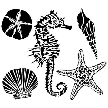 The Crafter's Workshop Crafter's Workshop Template 6"X6" - Sea Creatures