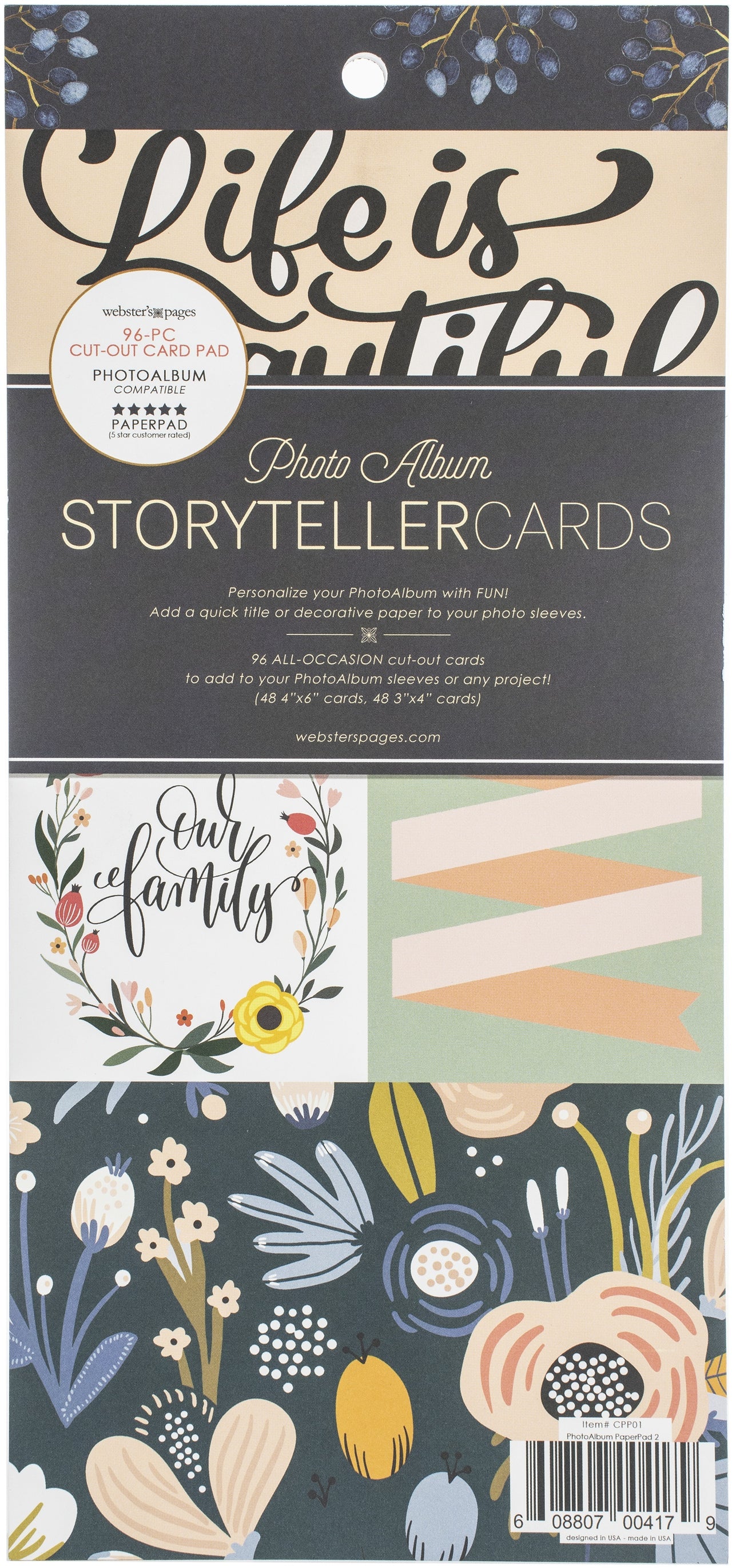 Webster's Pages PhotoAlbum Cards Pad - Storyteller