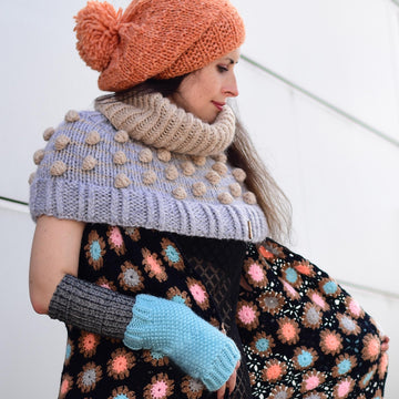 Lavedita oversized chunky knit hat