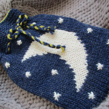Moon and Stars Hot Water Bottle Cover 1 ltr.