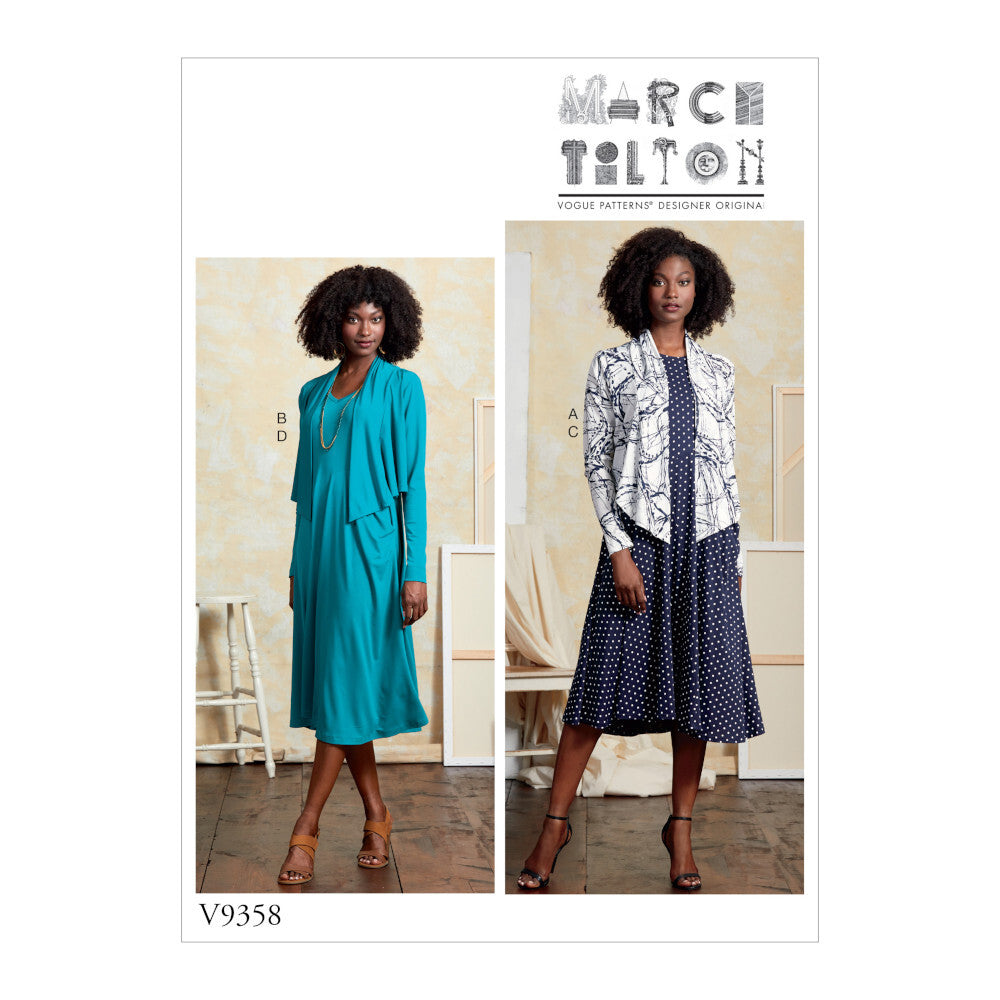 Vogue Misses' Shrug and Dress V9358 - Sewing Pattern