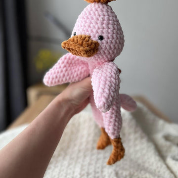 Crochet duck snuggler pattern Cute crochet lovey pattern for kids Crochet duck cuddler pattern, no-sew pattern