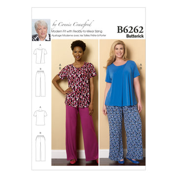 Butterick Misses'/Women's Loungewear B6262 - Sewing Pattern