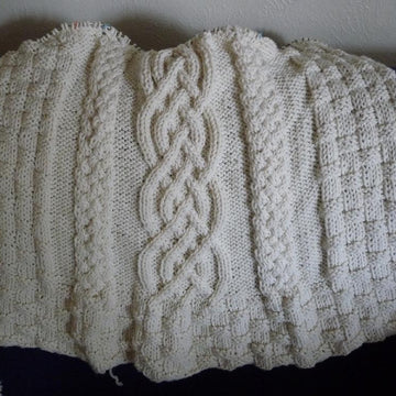 Cabled Wedding Blanket