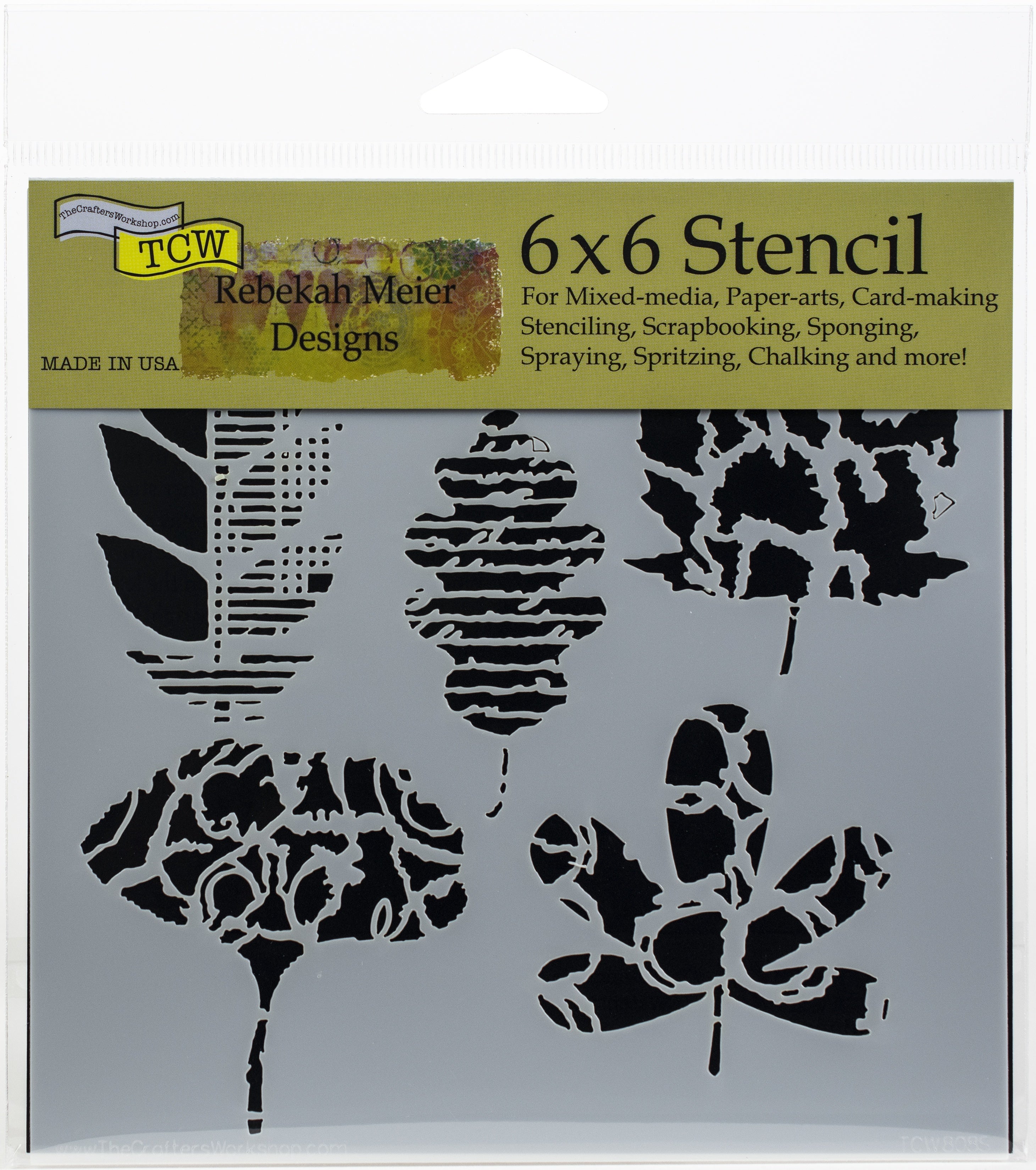 The Crafter's Workshop Crafter's Workshop Template 6"X6" - Leaf Collection