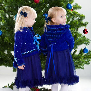Royal Blue. Sonia Crocheted Jacket