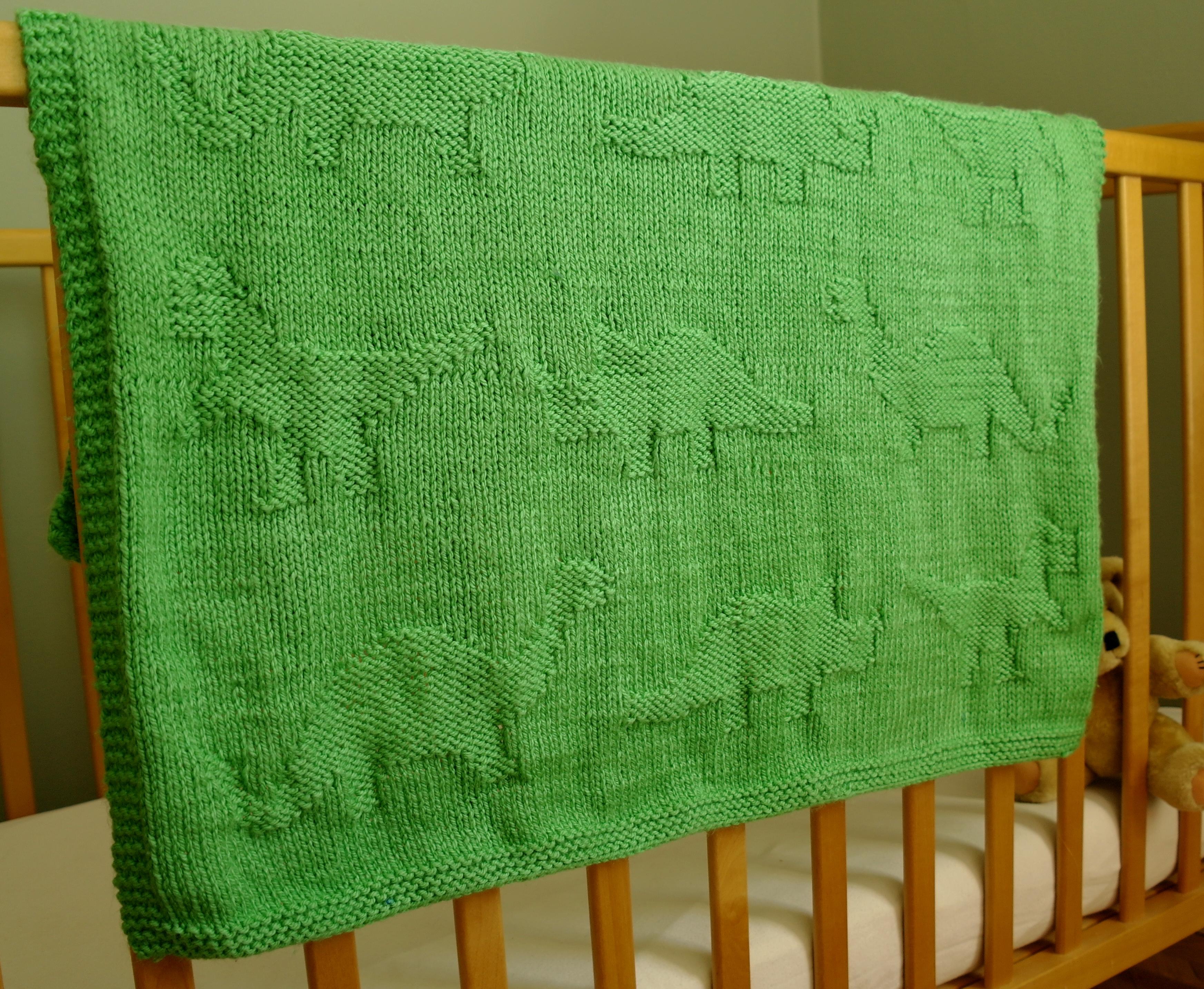 Easy Dinosaur Baby Blanket