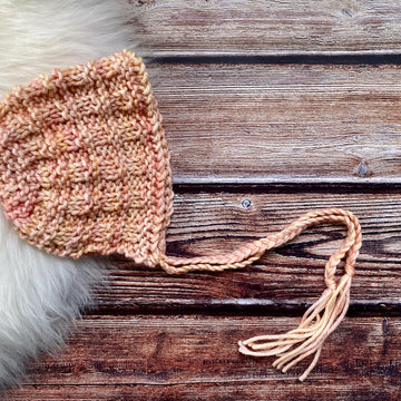 Textured Aran Newborn Bonnet