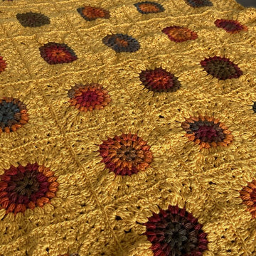 Sunburst Garden Modern Granny Throw