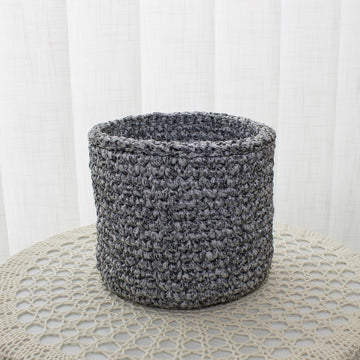 Basket ''Morning" (ribbon yarn)