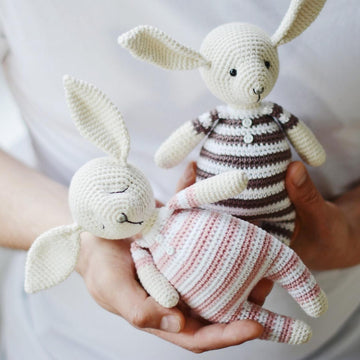 Two Baby Bunny Amigurumi