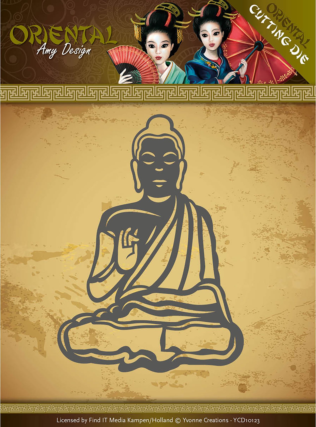 Find It Trading Amy Design Die - Meditating Buddhist, Oriental