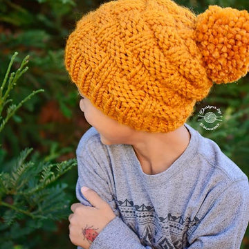 Basket Weave Slouch Beanie