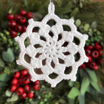 Ten Point Snowflake Ornament