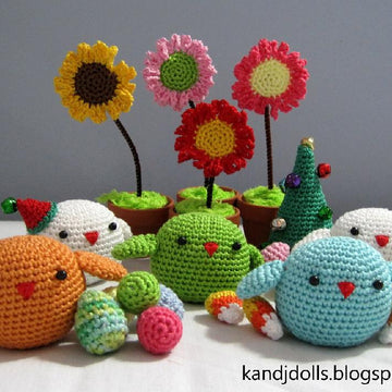 Four Seasons Birds Amigurumi Crochet Pattern