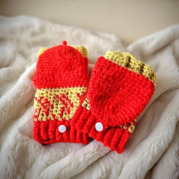 Crochet Convertible GlovesCrochet Convertible Gloves Pattern | Fingerless Gloves with Flip Cap | Instant PDF + Video Tutorial