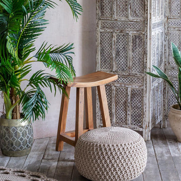 Pouf cover Lacemosaic