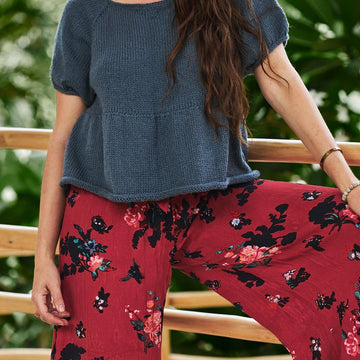 Hibiscus Ruffle Tee