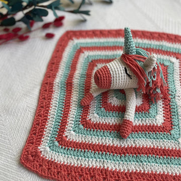 Unicorn Lovey Security Blanket