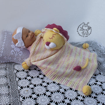 Lion Toy Baby Lace Blanket