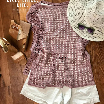 Cherry Blossom Windowpane Tunic
